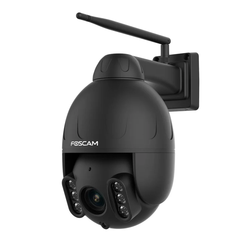 Foscam SD4H | 4MP WiFi PTZ Camera | 18x Optische Zoom | 355° Pan + 90° Tilt | IR Nachtzicht 60m | Auto-tracking | Dual-band WiFi | IP66 | ONVIF | Zwart