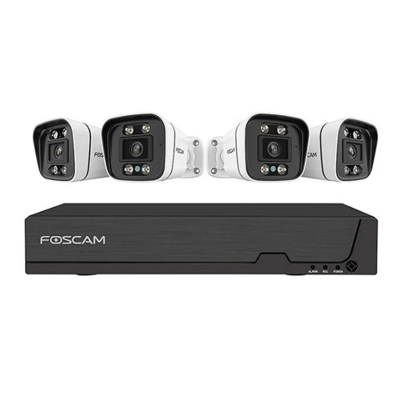 Foscam FN9108E-B4-2T – 5MP PoE NVR Set met 4 Bullet Camera's en 2TB
