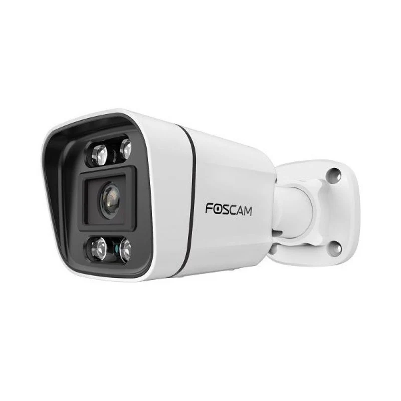 Foscam V8EP | 8MP 4K PoE Bullet Camera | 4.0mm Vast | 90.1° | Kleur Spotlight + IR Nachtzicht | AI-detectie | Geluid+Lichtalarm | IP66 | ONVIF | Wit