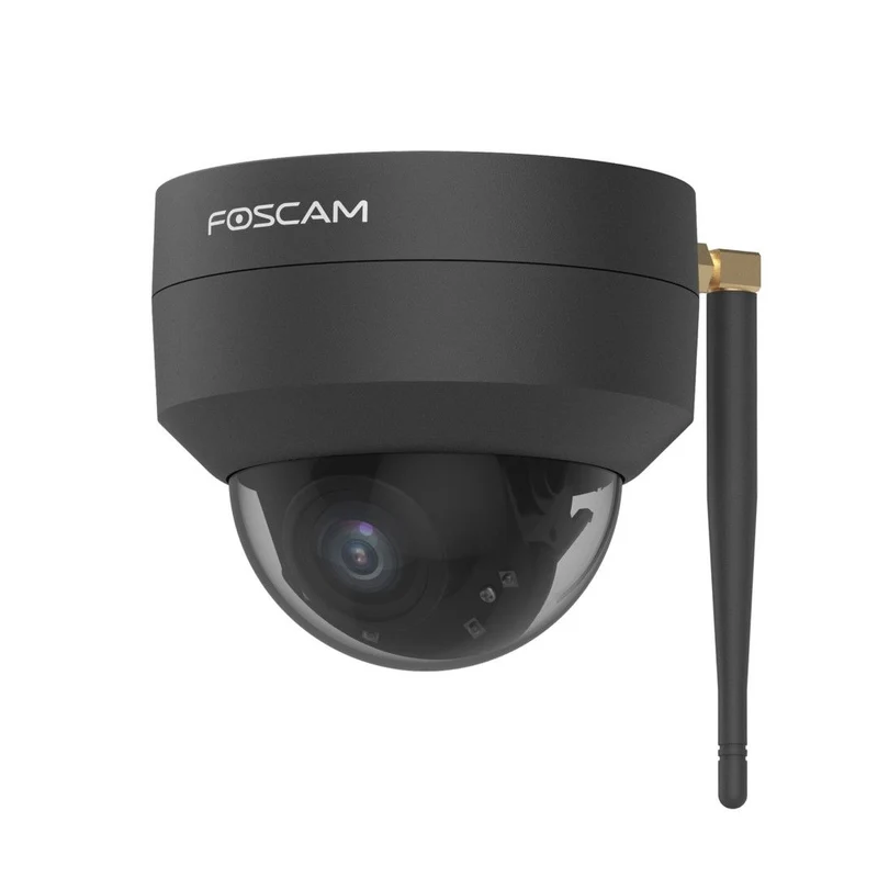 Foscam D4Z | 4MP WiFi PTZ Dome Camera | 4x Optische Zoom | 355° Pan + 90° Tilt | IR Nachtzicht 20m | WiFi 2.4GHz | Plug & Play | IP66 | ONVIF | Zwart