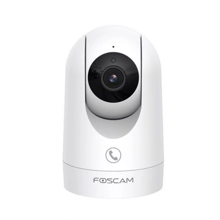 Foscam R8M | 8MP 4K WiFi Indoor PTZ Camera | 355° Pan + 90° Tilt | 2.8mm Vast | 108° | IR Nachtzicht 8m | AI Bewegingsdetectie | Dual-band WiFi | SD 256GB | Wit