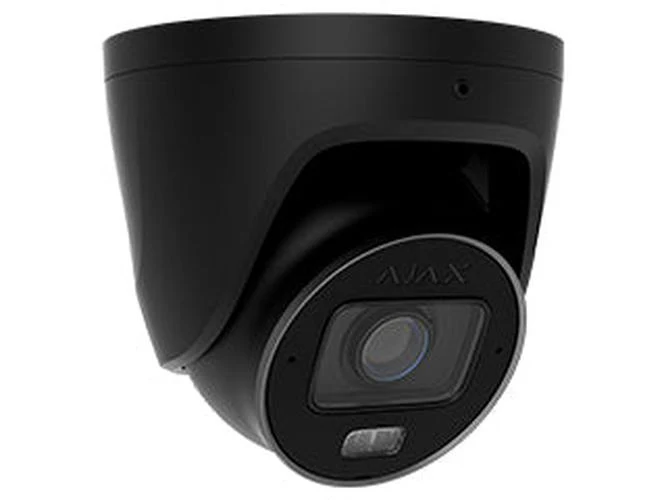 Ajax TurretCam HLVF 8MP Outdoor Turret Camera Zwart