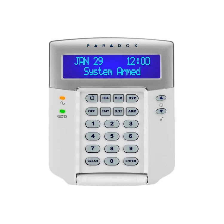CLAVIER LCD FILAIRE AVEC AUTOPROTECTION.32 ZONES.ANGLAIS