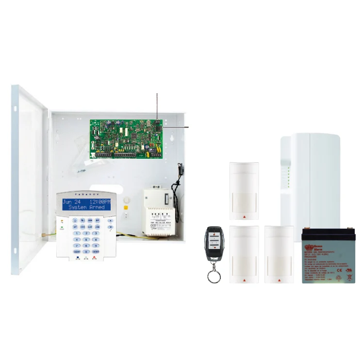 KIT B : MAGELLAN HYBRIDE 32 ZONES + CLAVIER LCD BLEU + GSM