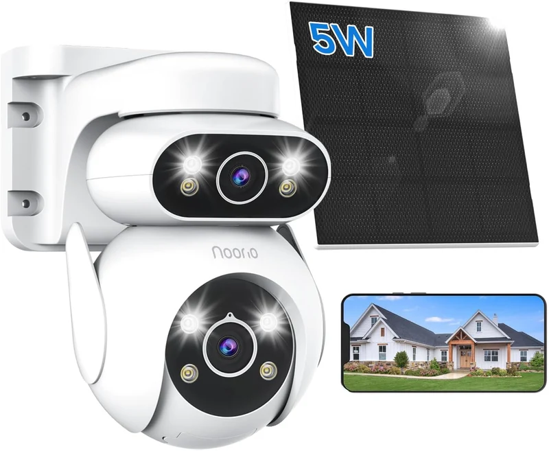 Noorio 4G LTE Cellular Solar Security Camera Wireless Outdoor
