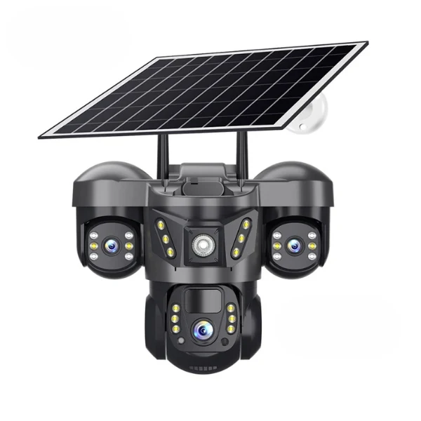 NEW! 4G Solar 3 Lens 4G Solar CCTV Camera | Works with a Sim Card