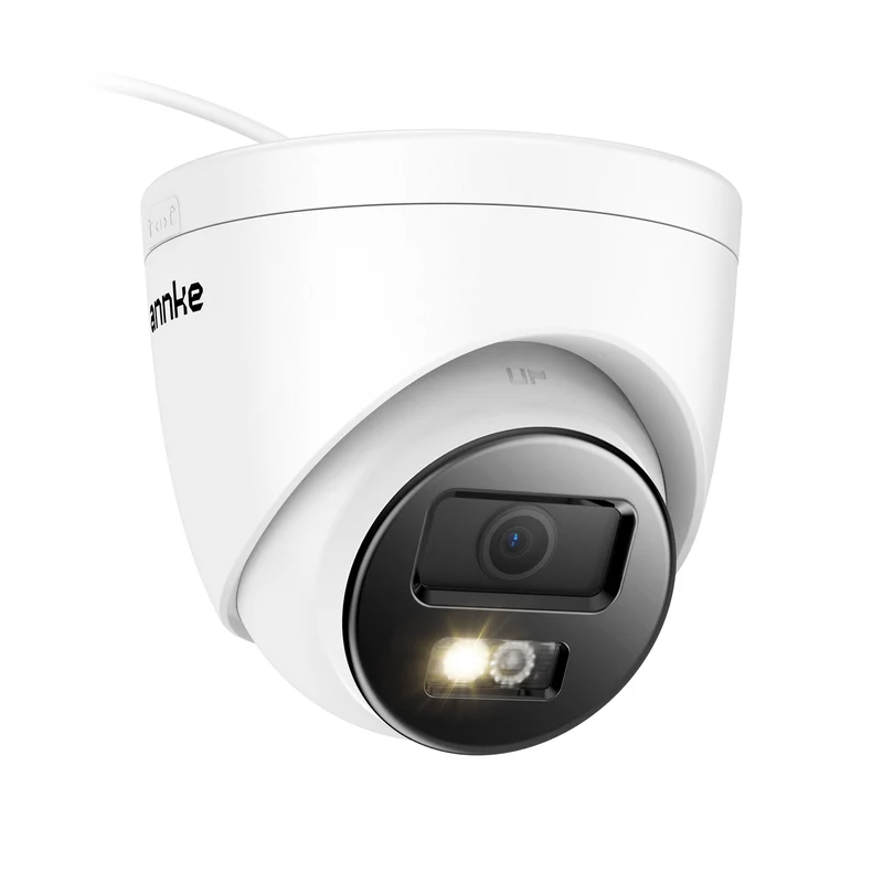 ANNKE Caméra de Surveillance PoE 12 MP Extérieur, Grand Angle 2,8 mm, Détection des personnes/véhicules, Dual-Light, microphone, WDR 120 dB, 3D DNR, IP67, carte SD jusqu’à 512 Go
