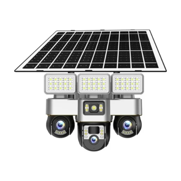 NEW! V380 4G 15MP HD Three Lens Solar Camera | Works on a Sim Card