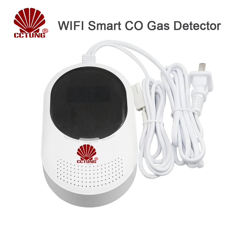 JKD815 TUYA Smart life WIFI Smart Gas Leakage Alarm with Free Mobile APP Connect For Combustible Gas（CH4 or CO）Live Monitoring