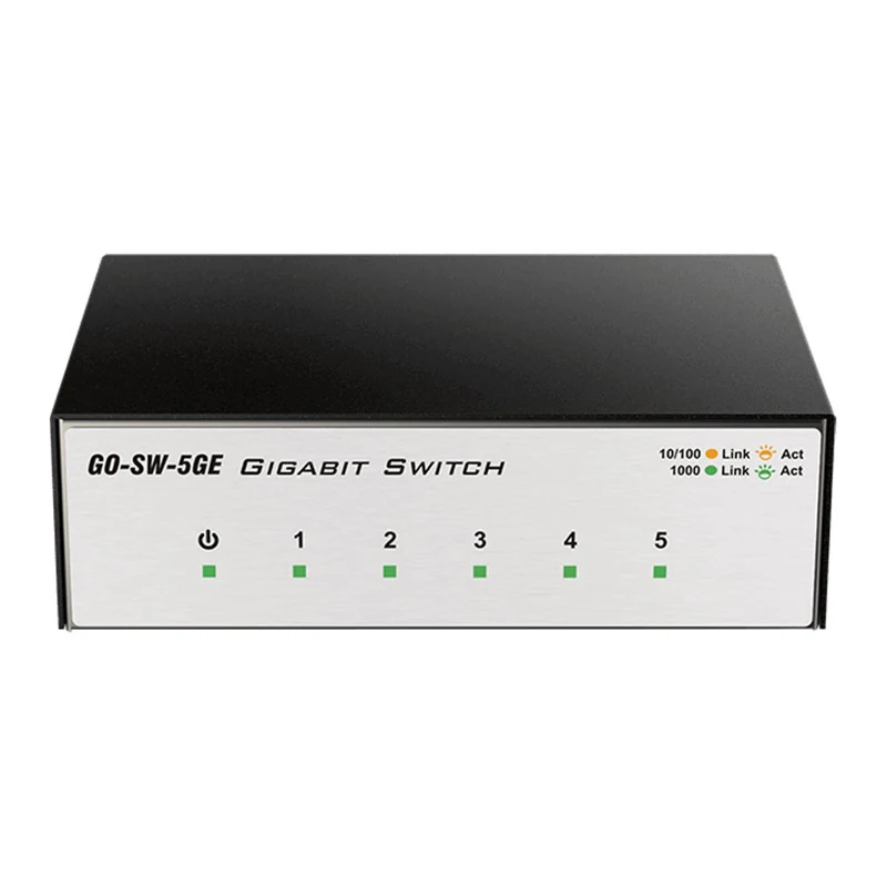 5-Port Gigabit Unmanaged Metal Desktop Switch - GO-SW-5GE