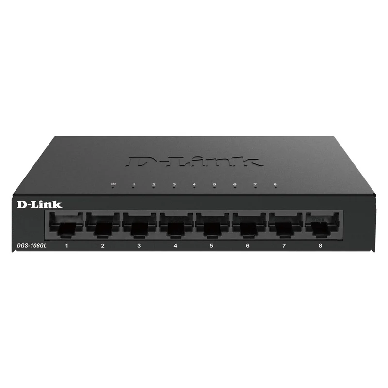 8 Port Gigabit Metal Unmanaged Desktop Switch - DGS-108GL