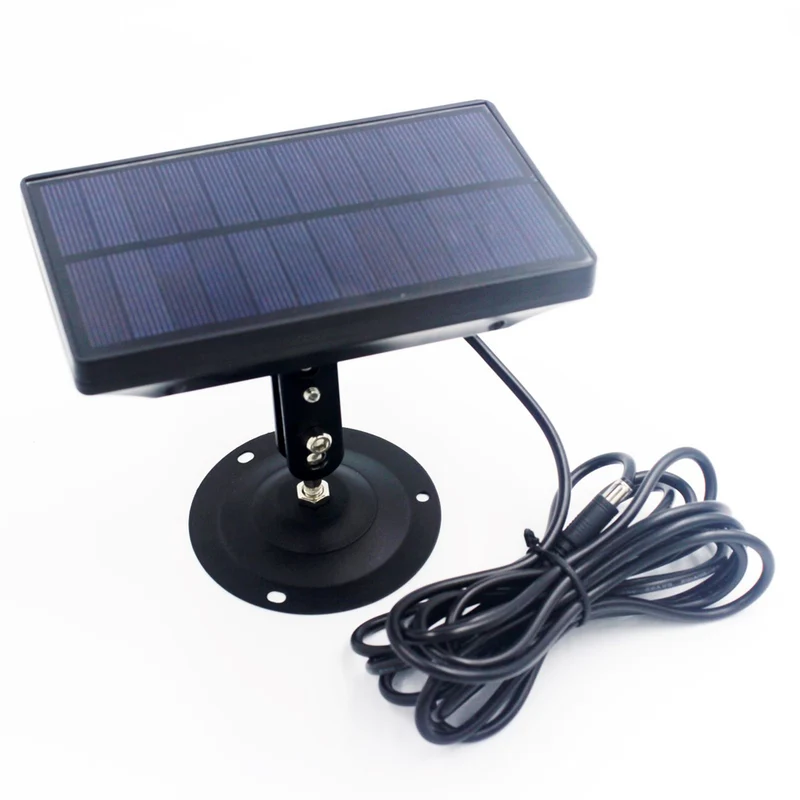 9V Solar Power Panel with USB Port & Bracket Mounting for Outdoor Hunting Trail Camera Waterproof