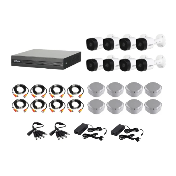 Dahua 1080P 8 Channel DVR & 8 Bullet Cameras DIY CCTV KIT