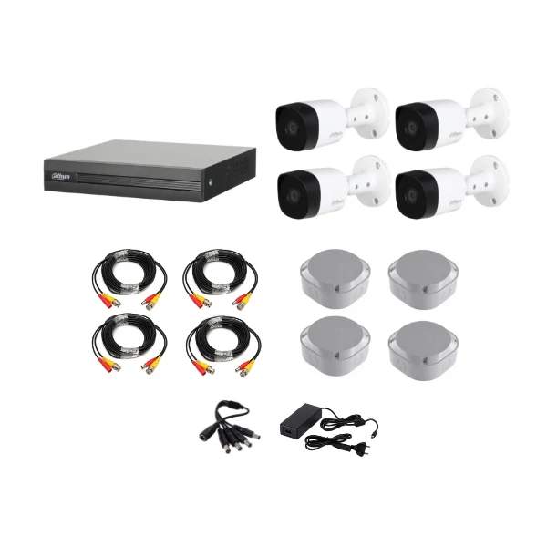Dahua 1080P 4 Channel DVR & 4 Bullet Cameras DIY CCTV KIT