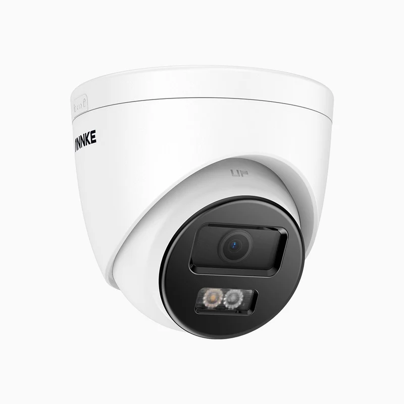 C1200 - Caméra de surveillance PoE extérieure 4K 12 MP, vision nocturne couleur et IR, détection des personnes et véhicules, H.265+, microphone intégré, carte microSD, IP67