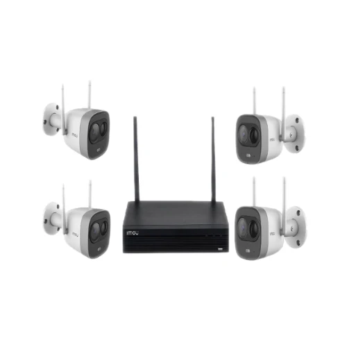 IMOU 4 Channel Wireless Kit 1TB HDD | Colorvu Technology | Human Detection | 2 Way Audio & Siren