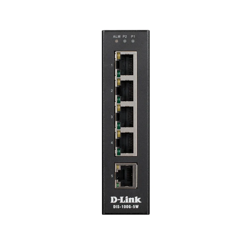 5-Port Gigabit Unmanaged Hardened Industrial Switch - DIS-100G-5W