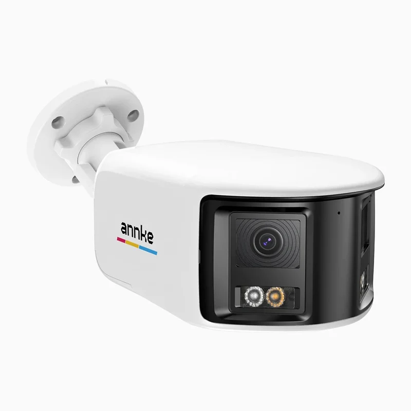 ACD500 - Caméra de sécurité extérieure filaire double objectif 3K, vue panoramique 180°, vision nocturne intelligente à double éclairage, Microphone Intégré, IP67 étanche