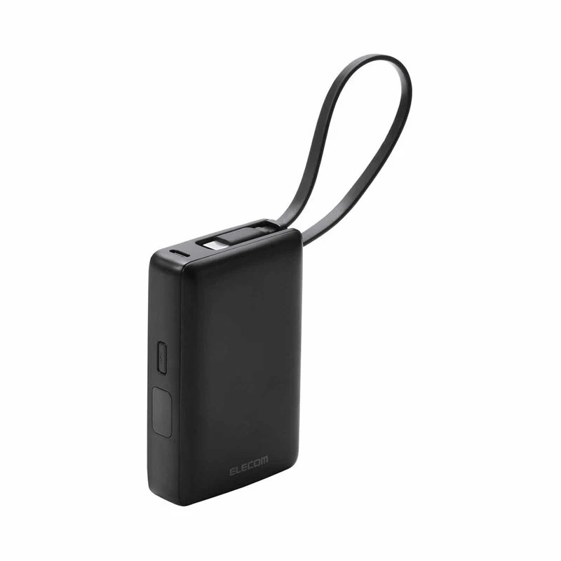 ELECOM CCC Power Bank 10000mAh 30W With Integrated USB-C Cable
