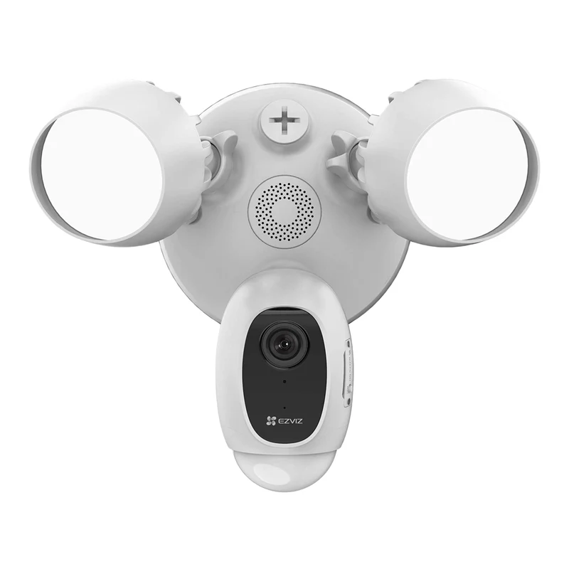 Ezviz Floodlight Security Camera WiFi Outdoor, DIY Smart Home Motion-Activated PIR & Siren, Color Night Vision & Two-Way Audio