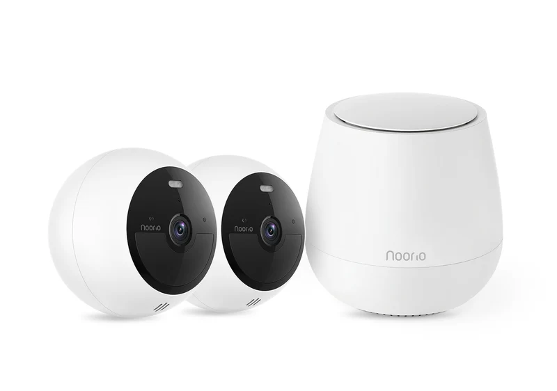 Noorio B200 Wireless Security Camera Kit: Quick Install, 1080p HD, 32GB Storage, No Hidden Fees