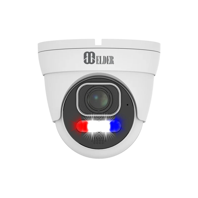 Elder 4K IP Security Camera AI 8MP Motorized PoE Outdoor, Long-Range Dual-Light Color Night Vision, Sony Sensor & NDAA Surveillance, Two-Way Audio Dome NocVU Series