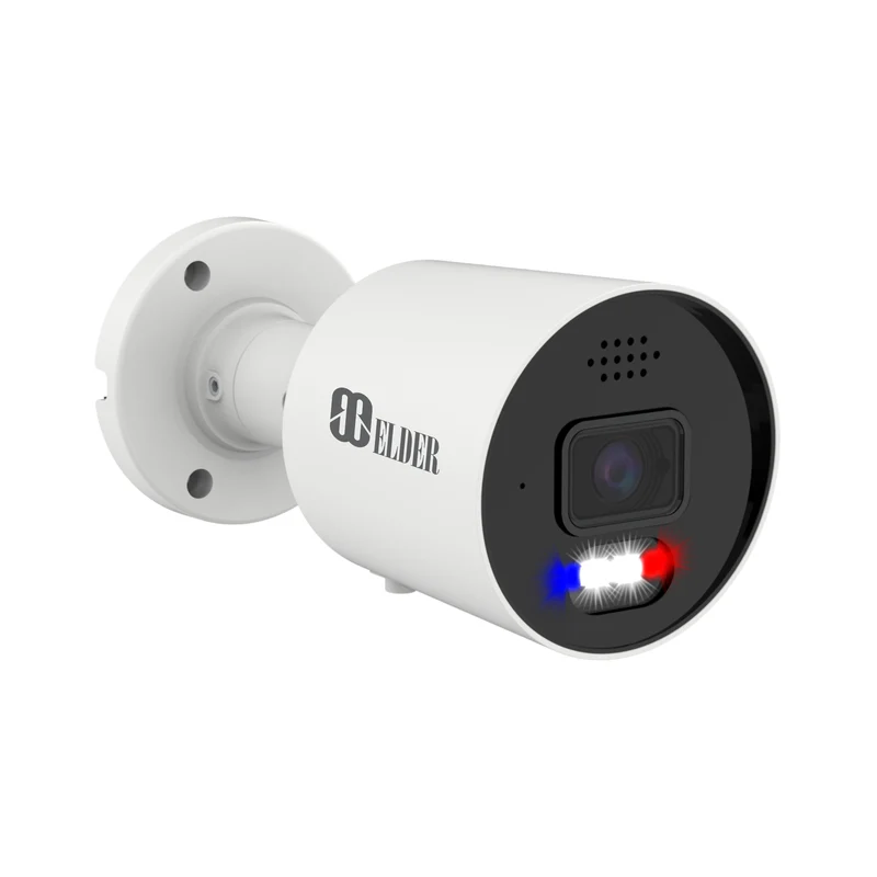 Elder AI 12MP Security Camera IP PoE Outdoor 4K+, Dual-Light Color Night Vision, Sony Sensor & NDAA Surveillance, Smart Face & License Plate, Two-Way Audio Bullet NocVU Series