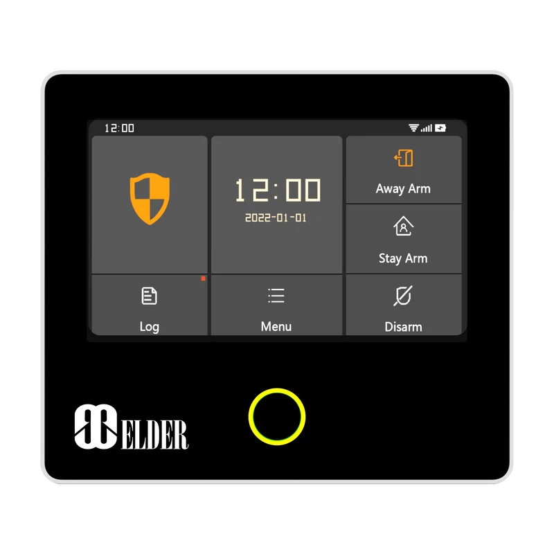 Elder Alarm Central Panel WiFi & 4G GSM, 4.3 Inch LCD Touch Screen Hub for Home Alarm System Security and Smart Home Automation, Works with Hey Google & Alexa