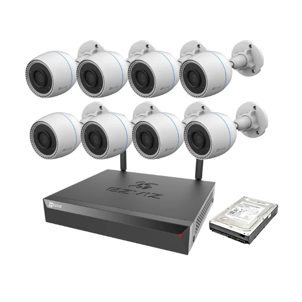 EZVIZ 2MP C3TN Wireless 8 Channel Kit | 8 Cameras | 1TB HDD