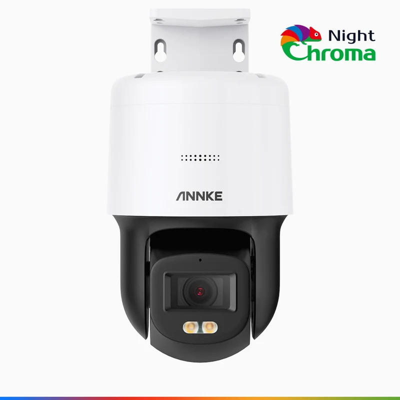 NightChroma TM NCPT500 - Caméra de Surveillance PoE 3K, 340° Pan & 110° Tilt, résolution de 3072*1728, ouverture super f/1.0, vision nocturne en couleur acmé, détection de mouvement, audio bidirectionnel