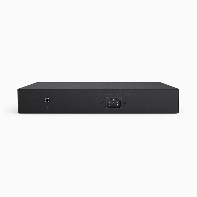 Commutateur PoE Ethernet à 16 ports avec boîtier métallique, fixation sur bureau ou murale