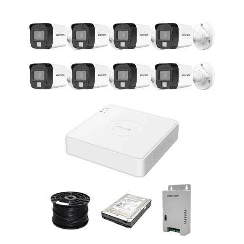 Hikvision Smart Hybrid Light 8 Channel System with 2MP **AUDIO** Cameras