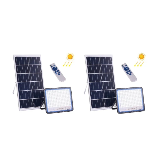 *Pack of 2* 400w Solar Floodlight with remote control and day/night function (R1099 Each)