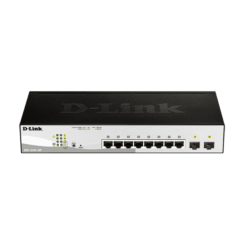 10-Port Gigabit Smart Managed PoE Switch - DGS-1210-10P