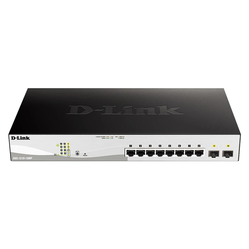 10-Port Gigabit Smart Managed PoE Switch DGS-1210-10MP