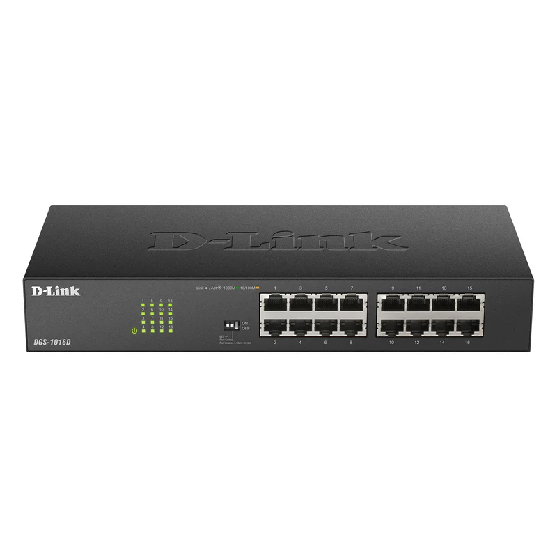 16-Port Gigabit Unmanaged Switch - DGS-1016D