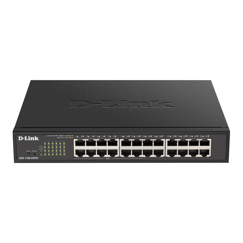 24-Port Gigabit PoE Smart Managed Switch - DGS-1100-24PV2