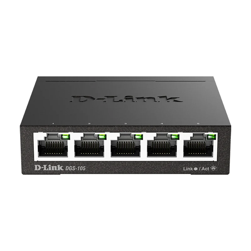 5-Port Unmanaged Gigabit Metal Desktop Switch - DGS-105