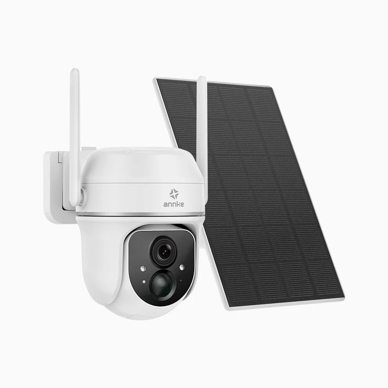 WB300 - 3MP Caméras de Surveillance Extérieur sans Fil Batterie, batterie rechargeable solaire 9000mAh, sirène et alarme stroboscopique, 355° Pan & 90° Tilt, audio bidirectionnel, Stockage Local Max. 128 Go & Cloud, Fonctionne avec Alexa