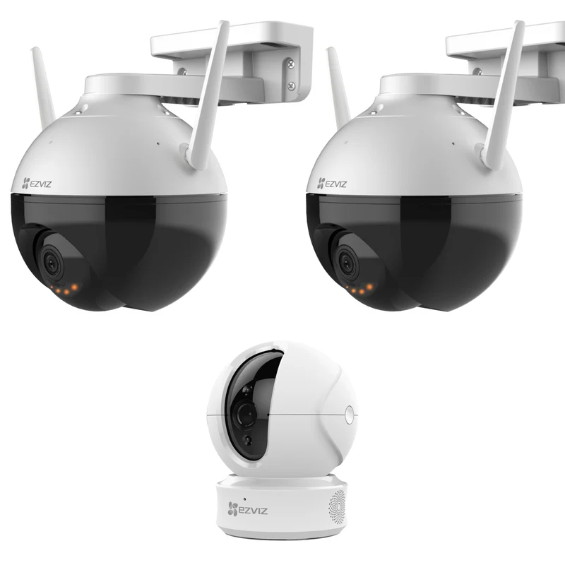 Ezviz Wireless Security Camera 2K WiFi Pan & Tilt Spotlight, Smart Home AI Person Detection & DIY Kit Active Defense, Color Night Vision & Two-Way Audio