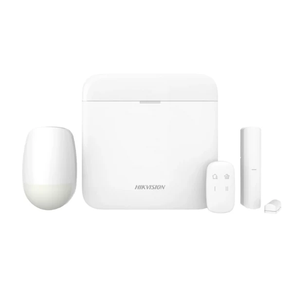 Hikvision AX PRO DS-PWA64-Kit-WE Home Security Kit, up to 64 Wireless Zones/Outputs, up to 30 users