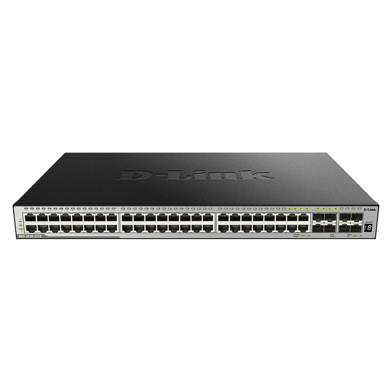 52-Port Layer 3 Stackable Managed Gigabit Switch - DGS-3630-52TC/SI