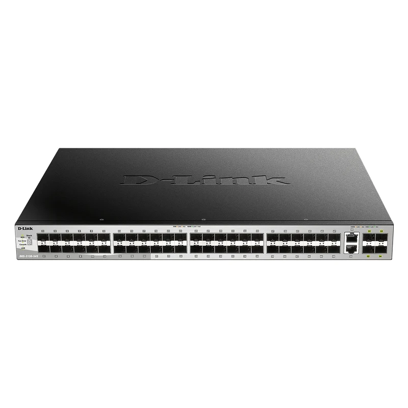 54-Port Lite Layer 3 Stackable Managed Gigabit Fiber Switch - DGS-3130-54S