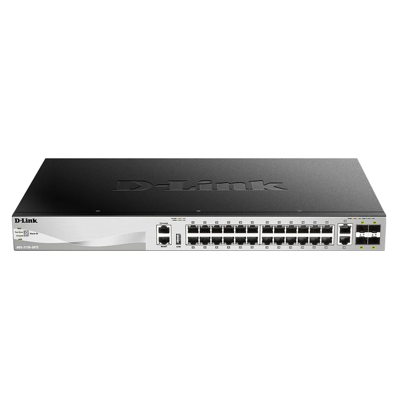 30-Port Lite Layer 3 Stackable Managed Gigabit Switch - DGS-3130-30TS