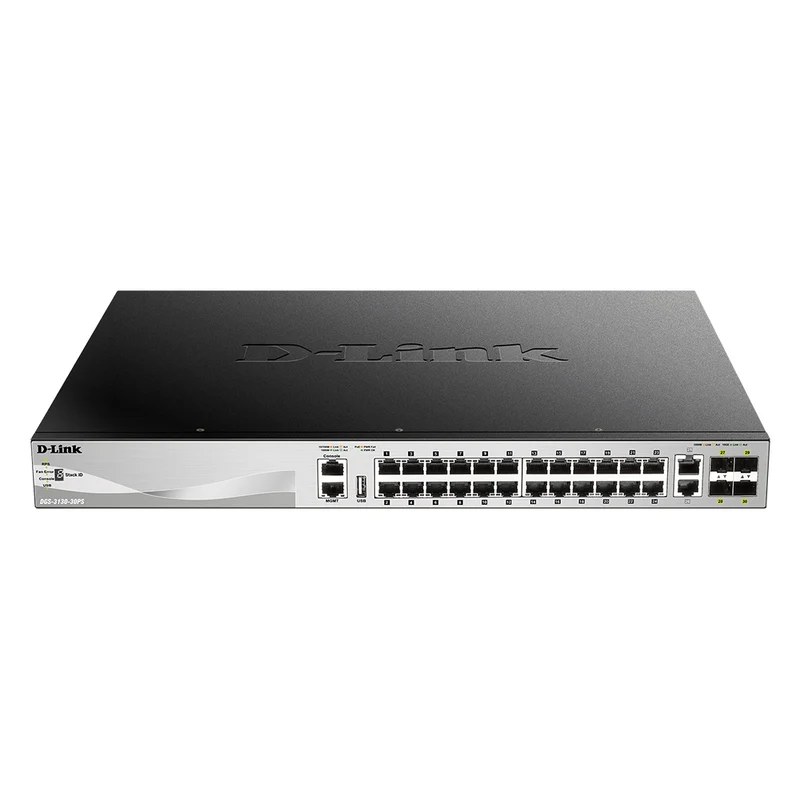 30-Port Lite Layer 3 Stackable Managed PoE Switch - DGS-3130-30PS