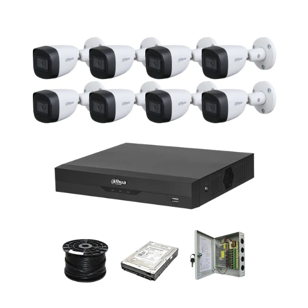 Dahua 8 Channel 5MP CCTV system, 1TB | Audio