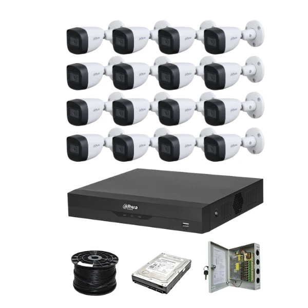 Dahua 16 Channel 5MP CCTV system | Audio | 100m RG59 | 1TB HDD