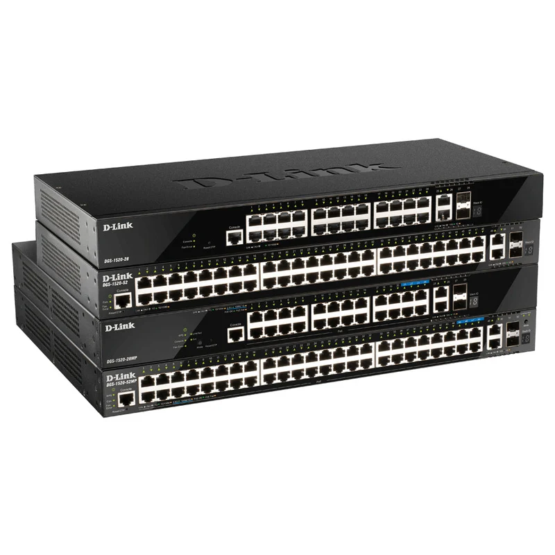 52-Port Layer 3 Stackable Smart Managed Switch - DGS-1520-52