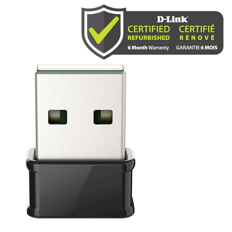[Certified Refurbished] AC1300 MU-MIMO Wi-Fi Nano USB Adapter - DWA-181/RE
