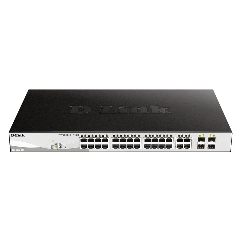 28-Port Gigabit Smart Managed PoE Switch - DGS-1210-28P